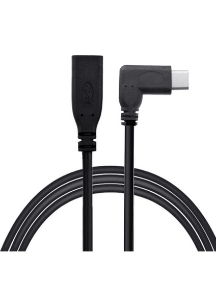 Doonjıey Dik Açı USB 3.1 Tip C Erkek - Usb-C Dişi Uzatma Veri Kablosu (Yurt Dışından)