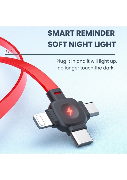 4in1 Geri Çekilebilir USB Tip C Kablo iPhone Için Hızlı Şarj Veri Kablo Kablosu Telefon Standı ile 3in1 Kablo Samsung Huawei Xiaomi Için (Yurt Dışından) fiyatları