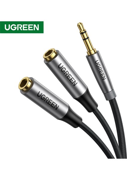 Ugreen Kulaklık Splitter Kablosu 3.5mm Y Ses Jakı Splitter Uzatma Aux Kablosu 3.5mm Erkek 2 Port 3.5 mm Dişi Aux Adaptörü (Yurt Dışından)