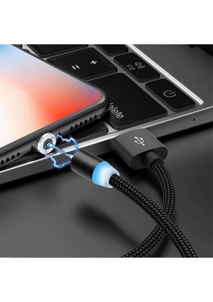 Olaf 2 M Manyetik Mikro USB Kablosu iPhone Samsung Android Cep Telefonu Için Hızlı Şarj USB C Tipi Kablo Mıknatıs Şarj Cihazı Tel Kablosu (Yurt Dışından) modelleri