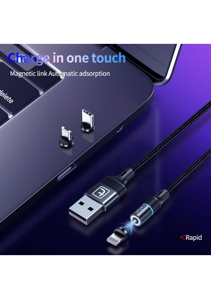 M 2 M Manyetik Şarj Mikro USB Kablosu iphone Samsung Xiaomi USB Tip C Mıknatıs Şarj Cihazı Cep Telefonu Kablosu Tip-C USB C (Yurt Dışından) modelleri