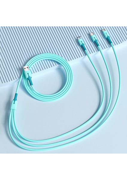 Veri Kablosu Dolaşmayan 5A Tip-C/mikro Usb/8pin Yüksek Hızlı Şarj Kablosu (Yurt Dışından)