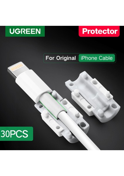 Ugreen Kablo Koruyucu iPhone Şarj Koruma Kablosu USB Kablosu Tasarrufu Bite USB Kablosu Chompers iPhone Kablo Koruyucu (Yurt Dışından)