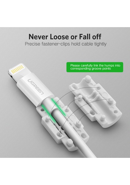 Ugreen Kablo Koruyucu iPhone Şarj Koruma Kablosu USB Kablosu Tasarrufu Bite USB Kablosu Chompers iPhone Kablo Koruyucu (Yurt Dışından) modelleri