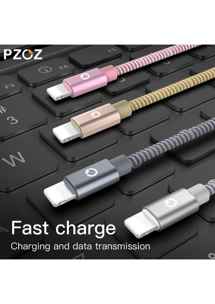 Pzoz iphone Kablosu 13 12 Pro Mini Xs Max Xr 8 7se ipad Mini Hava Hızlı Şarj Cep Telefonu Şarj Kablosu Veri Hızlı USB Kabloları (Yurt Dışından)