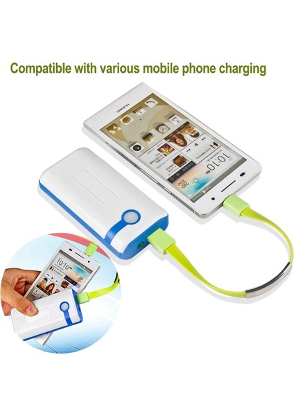 Olaf Mikro USB Kablosu Bilezik C Tipi Şarj Veri Şarj Kablosu Senkronizasyon Kablosu iPhone Xs Max Xr 6s 7 Android C Tipi Telefon Kablosu (Yurt Dışından)