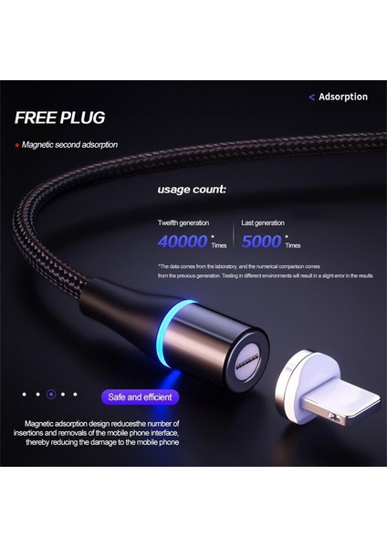 5A Manyetik USB C Tipi Kablo Huawei Xiaomi Için 5A Hızlı Şarj iPhone Samsung Için Microusb Mıknatıs Şarj Cihazı USB Kablosu Android Için (Yurt Dışından) fiyatları