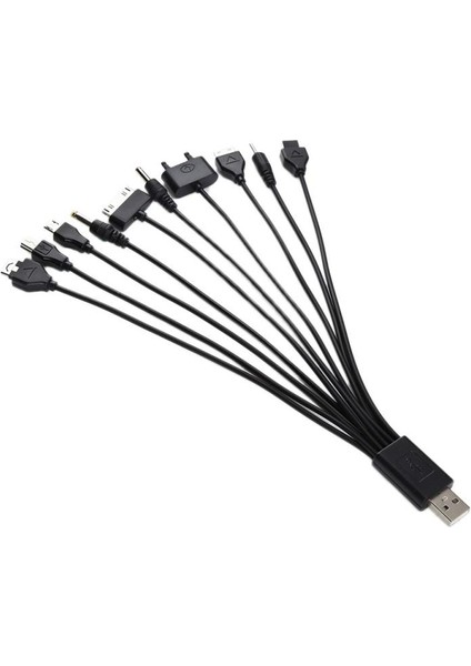 Sıcak! Kalite 10 In 1 Evrensel Esnek USB 2.0 Sürümü Çoklu Fiş Cep Telefonu Şarj Kablosu Samsung Htc Lg Sony Huawei Için (Yurt Dışından) indirimleri