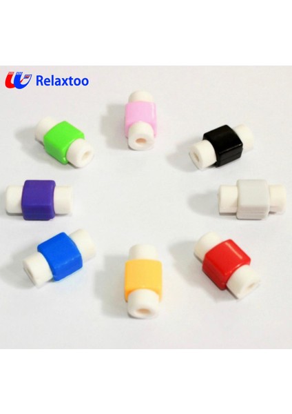 Çok Renkli USB Kulaklık Şarj Cihazı Şarj Veri Kablosu Hattı Koruyucu Koruyucu Sarıcı Yıpranmayı ve Düğümlenmeyi Önler (Yurt Dışından)
