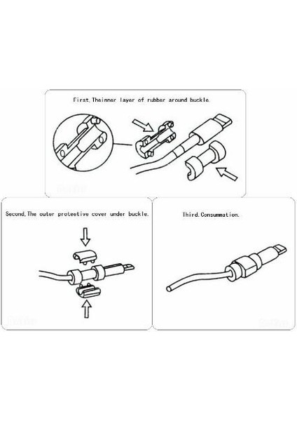 Çok Renkli USB Kulaklık Şarj Cihazı Şarj Veri Kablosu Hattı Koruyucu Koruyucu Sarıcı Yıpranmayı ve Düğümlenmeyi Önler (Yurt Dışından) modelleri