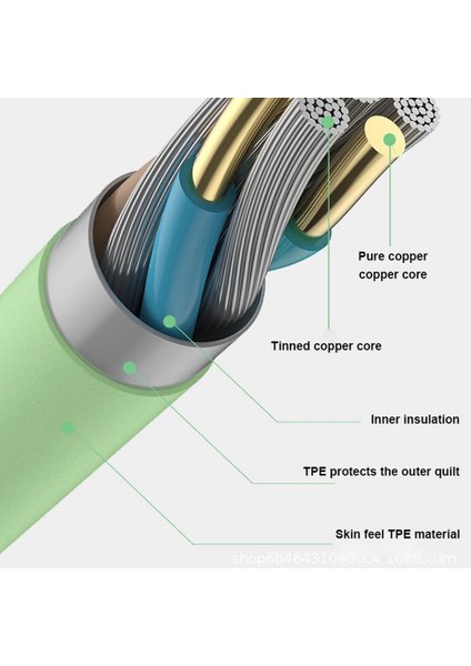 USB A Kablosu Mikro USB Tip C Kablo -1m/2m -5A Sıvı Silikon Hızlı Şarj Cep Telefonu Şarj Cihazı Android Telefon Için Veri Senkronizasyon Kablosu (Yurt Dışından)