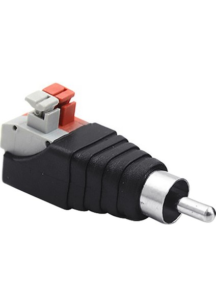 Çift Evrensel Hoparlör Tel Kablo Ses Erkek Rca Jack Konnektör Adaptörü (Yurt Dışından) fırsatları