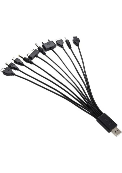 Çok Pinli Kablo Şarj Cihazı USB Adaptör Kablosu Veri Kablosu Kablosu 10 In 1 Çok Fonksiyonlu USB Veri Aktarım Kablosu Evrensel Telefon Kabloları (Yurt Dışından) indirimleri