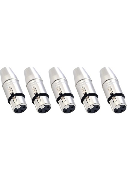 Xlr 3 Pin Dişi Jack 3.5mm 1/8 Inç Trs Mini Dişi Stereo Mikrofon Ses Adaptörü Dönüştürücü Konektörü (Yurt Dışından)