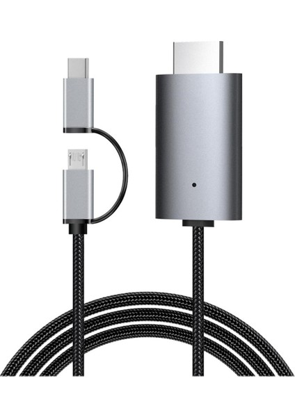 Mikro USB Tip C - Hd Kablo Hdtv Tv Dijital Av Adaptör Kablosu 1080P (Yurt Dışından)