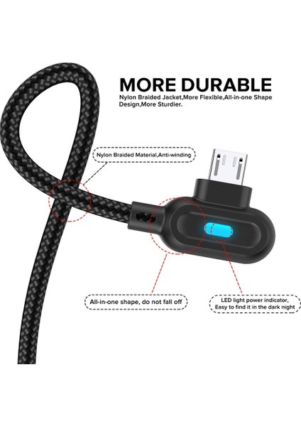 Olaf 90 Derece Mikro USB C Tipi Kablo Hızlı Şarj Kablosu Cargador Iphone IPhone Xr Samsung Huawei USB C Cep Telefonu Kablosu (Yurt Dışından)