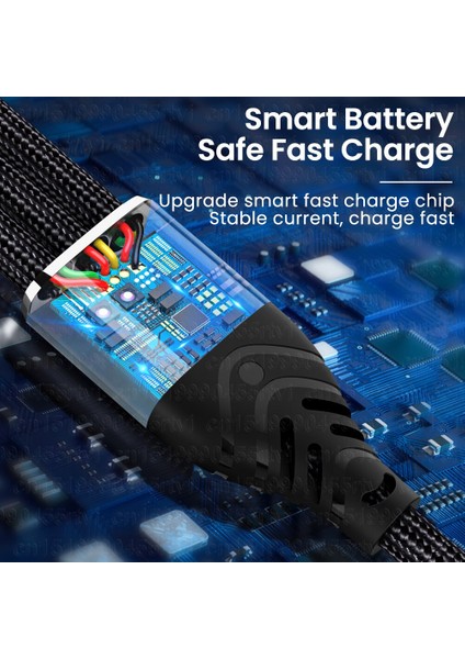 In 2 Mikro USB Tip C Şarj Kablosu 8-Pin Çoklu USB Bağlantı Noktasına Çoklu USB Şarj Kablosu Usbc Veri Kablosu iPhone 14 13 12 Pro (Yurt Dışından)