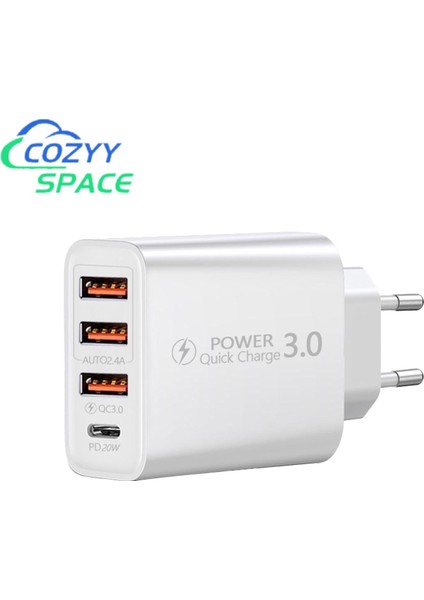 Cep Telefonu Adaptörü Geniş Uyumluluk 3usb ve Type-C Şarj Kafası (Yurt Dışından) fiyatları