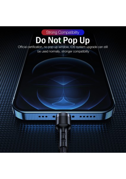 Pd Hızlı Şarj Şarj Aleti Kablosu USB C Yıldırım Kablosu Için iPhone 13 12 Mini 11 Pro Max x Xs Xr Se2 8 7 Artı C Tipi Tel Kablosu 2m (Yurt Dışından)