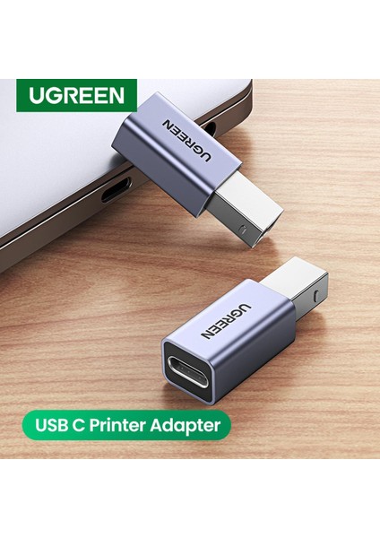 Ugreen USB C Yazıcı Adaptörü USB Tip C Adaptörü Yazıcı Sabit Disk Tabanı Faks Makinesi Tarayıcı USB 2.0 Tip C Yazıcı Adaptörü (Yurt Dışından)