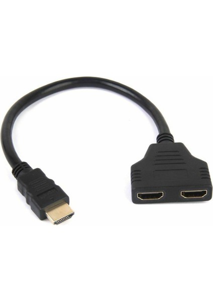 Hayat Silgi 1080 P HDMI Splitter Erkek - Dişi Kablo Adaptörü Dönüştürücü Hdtv 1 Giriş 2 Çıkış (Yurt Dışından)