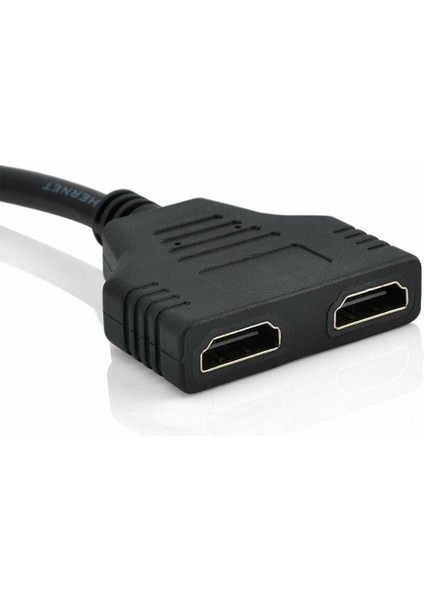 Hayat Silgi 1080 P HDMI Splitter Erkek - Dişi Kablo Adaptörü Dönüştürücü Hdtv 1 Giriş 2 Çıkış (Yurt Dışından)