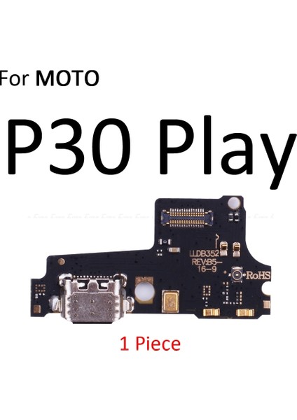 USB Şarj Portu Dock Fiş Konnektörü Şarj Panosu Motorola Moto P30 Için Mikrofon Flex Kablo ile Not Bir Güç G6 Oyun G5 E5 Artı (Yurt Dışından)