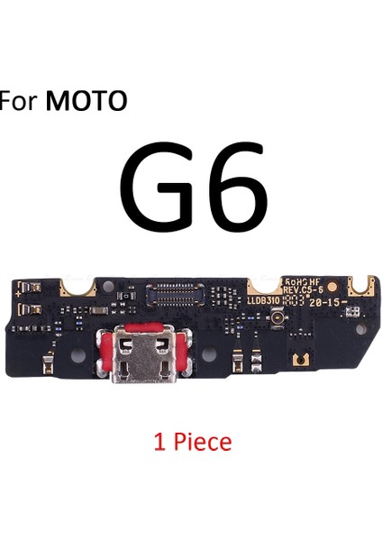 USB Şarj Portu Dock Fiş Konnektörü Şarj Panosu Motorola Moto P30 Için Mikrofon Flex Kablo ile Not Bir Güç G6 Oyun G5 E5 Artı (Yurt Dışından)