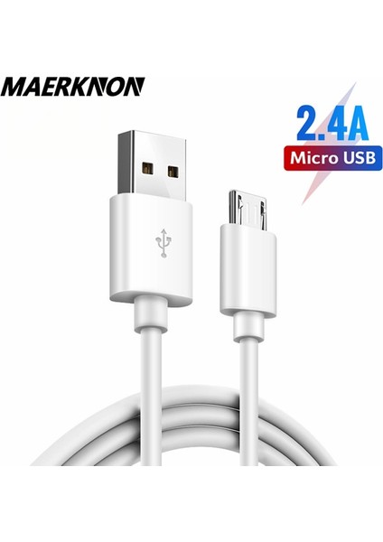 0.2m/1m/2m/3m Mikro USB Kablosu Hızlı Şarj Senkronizasyon Veri Cep Telefonu Android USB Şarj Aleti Kabloları Samsung Xiaomi Redmi Mikro 2.0 (Yurt Dışından)
