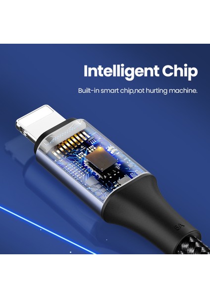 Pd 20W Tip C 8pin Hızlı Şarj Şarj Aleti Kablosu iPhone 14 13 12 11 Pro Max Xs Xr 0.5/1/2m Hızlı Şarj USB C Veri Kablosu (Yurt Dışından)