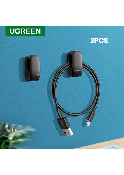 Ugreen 4/8/20 Adet Tutucu Askı Kancası Organizatör Tutucu Klip Anahtar Çantası Araba Ofis Kulaklık Şarj Aleti Kablosu Yönetimi Araba Kablo Tutucu (Yurt Dışından)