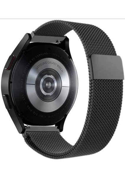 Samsung Galaxy Watch 6 43 mm Uyumlu Mıknatıslı Metal Hasır Kordon
