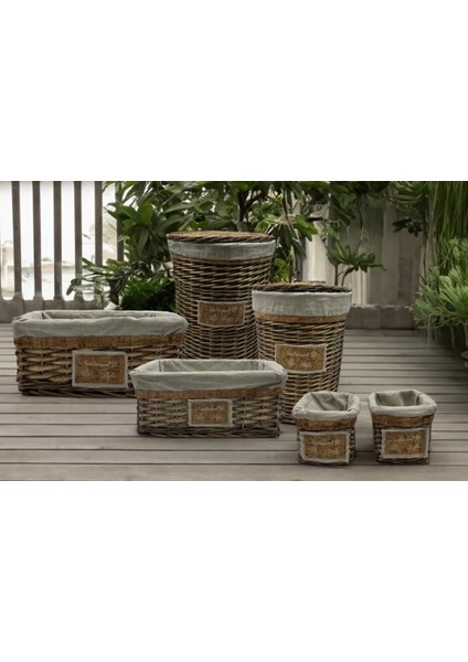 Natural Lıfe Hasır Sepet Seti