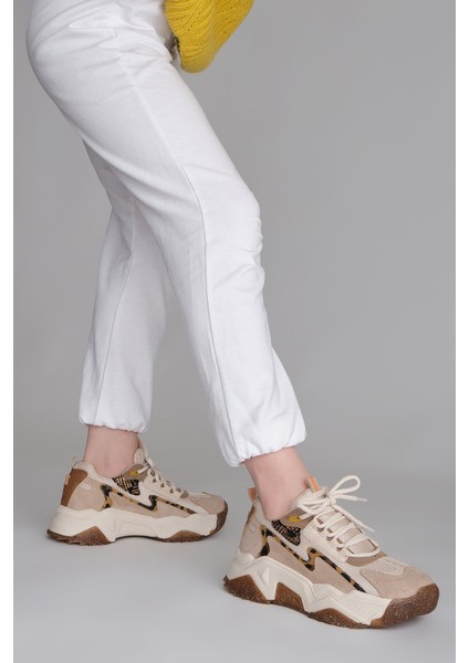 Kadın Sneaker Dolgu Topuk Spor Ayakkabı Desya