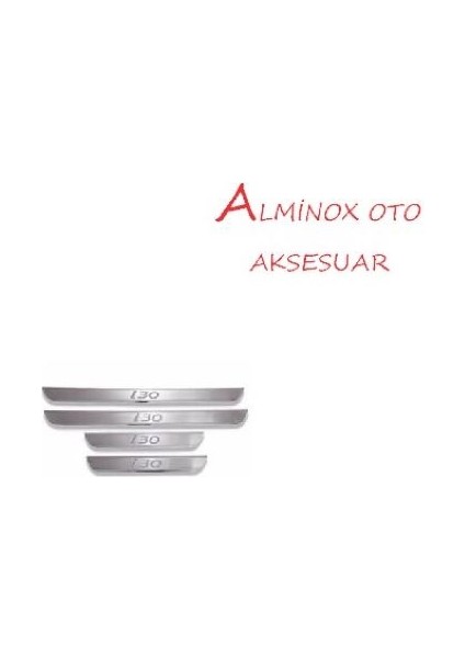Alminox Oto Hyundai I30 Uyumlu Krom Kapı Eşiği 2012-2016