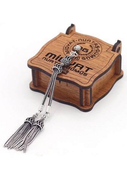 925 Ayar Gümüş Telkari 2'li Tesbih Püskülü 201022630 fiyatları