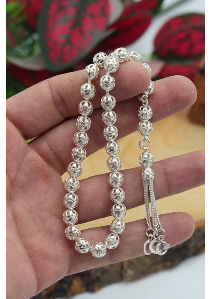 Küre Kesim 925 Ayar Gümüş Telkari Tesbih 201022620 fiyatları