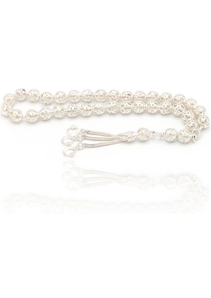 Küre Kesim 925 Ayar Gümüş Telkari Tesbih 201022620 modelleri