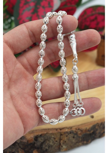 Arpa Kesim 925 Ayar Gümüş Telkari Tesbih 201022619 fiyatları