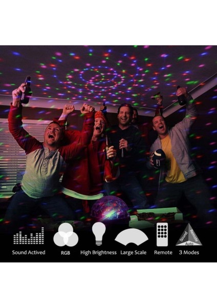 Kumandalı Disko Topu Bluetooth Hoparlör