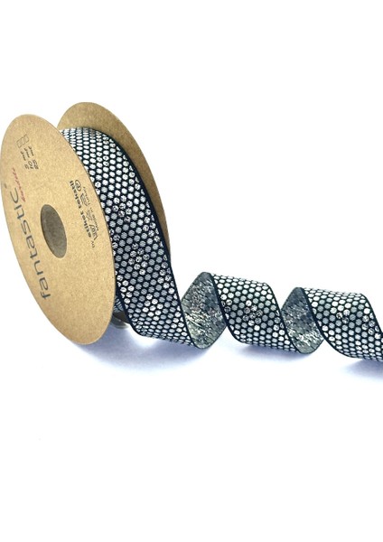 Pul Desen Simli Dokuma Kurdele (22MM Genişlik - 10MT Uzunluk)