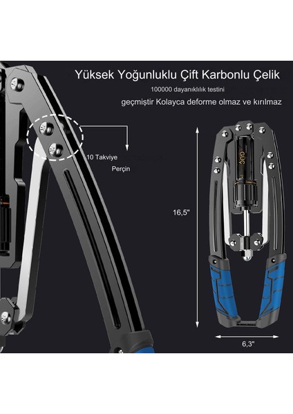 Ayarlanabilir Hidrolik Güç Twister Kol Omuz Göğüs Egzersiz Aleti 22-440LBS Kavrama Çubuğu