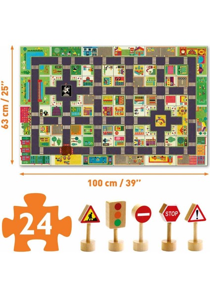 Dev Puzzle 24 Parça/ The City