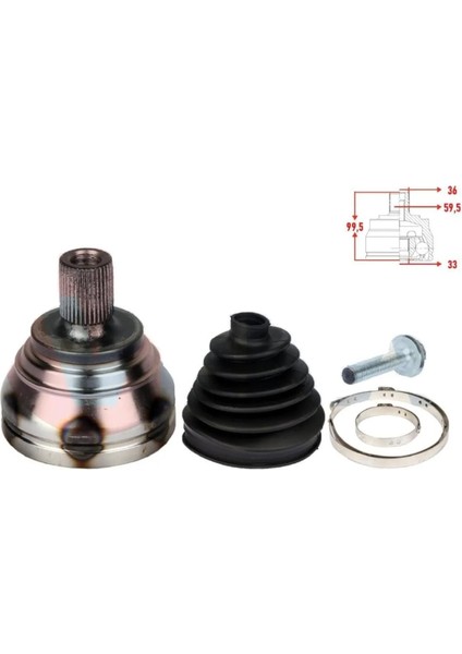 Aks Kafası Dış - 5M0498099 - Golf / 2009-2012