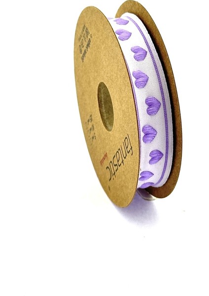 Kalp Desenli Dokuma Kurdele (17MM Genişlik - 10MT Uzunluk) fiyatları