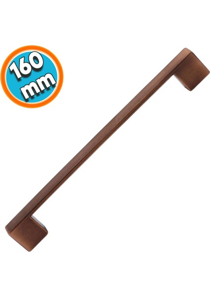 Mutfak Kulpu Çekmece Dolap Kapak Kulbu Antik Bakır Metal Kulp 160 mm Mobilya Dolabı Kulpları
