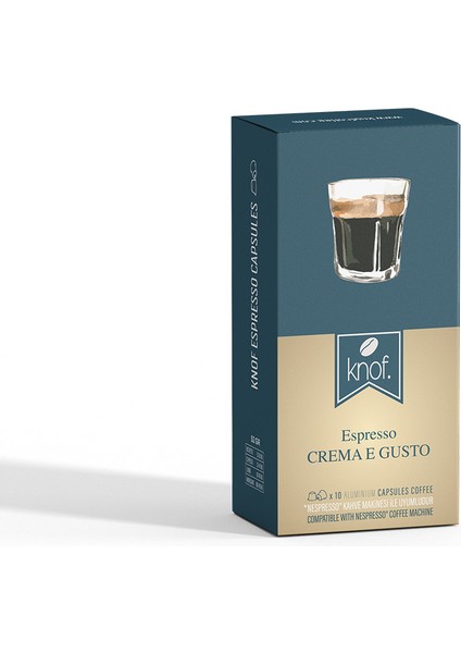 Coffee Espresso Kapsül Crema E Gusto 1 Kutu 10 Adet Nespresso Uyumlu