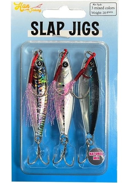 Slap Jigs 3 Naturel Mix Jig Yem