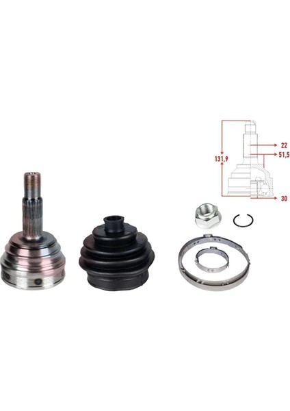 Aks Kafası Dış - 6N0498099 - Polo / 2001-2012