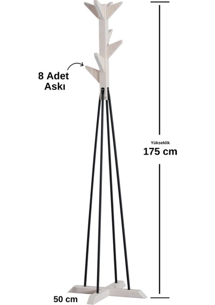 Ayaklı Elbise Askısı Portmanto Askılık